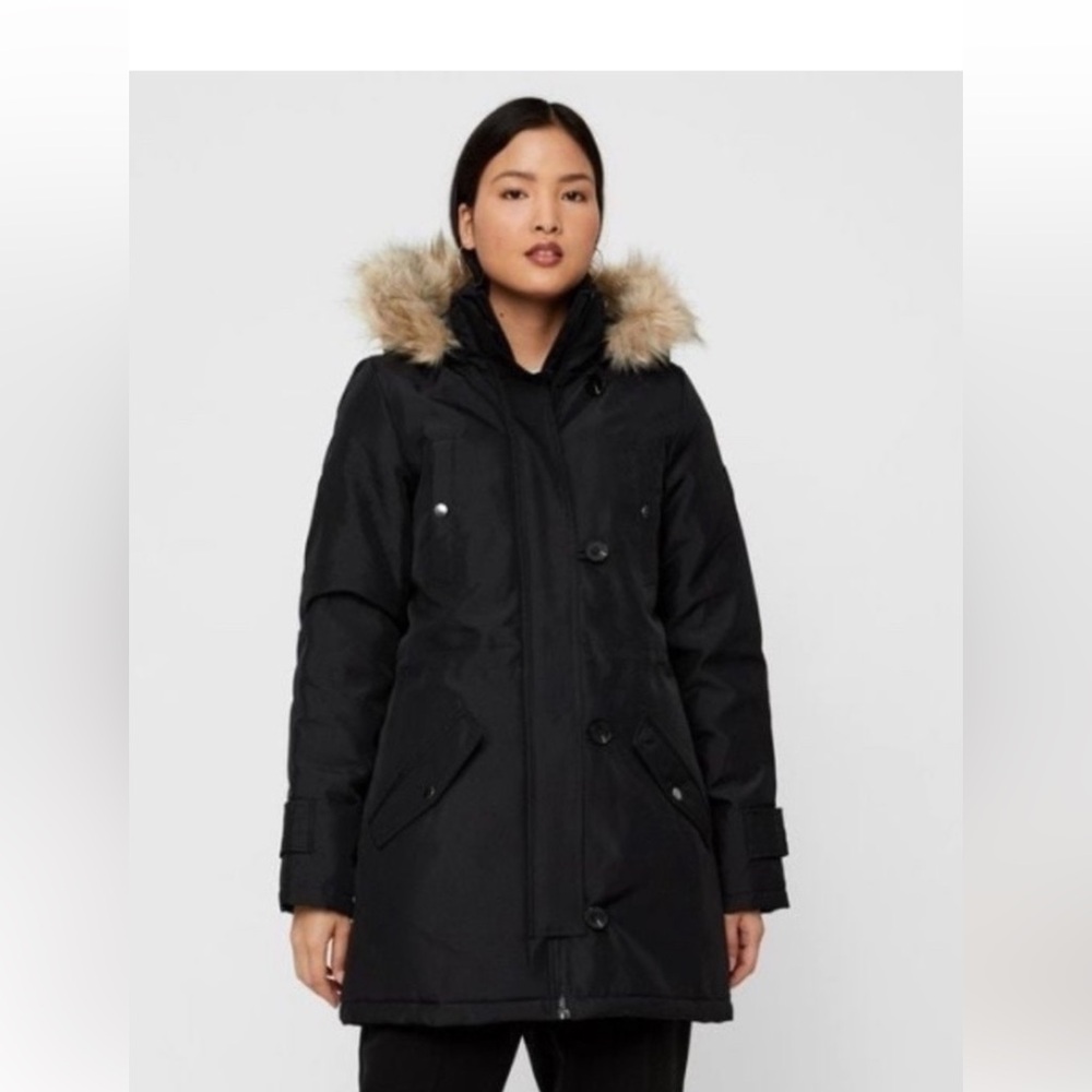 BRAND new Vero moda faux fur trim parka winter snow  jacket
